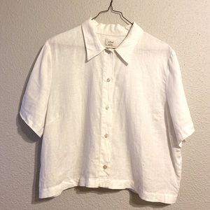 Aritzia Gelato Linen Top
